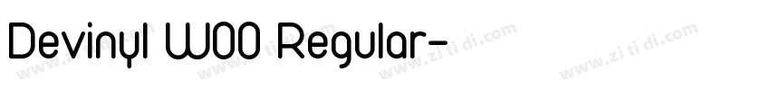 Devinyl W00 Regular字体转换